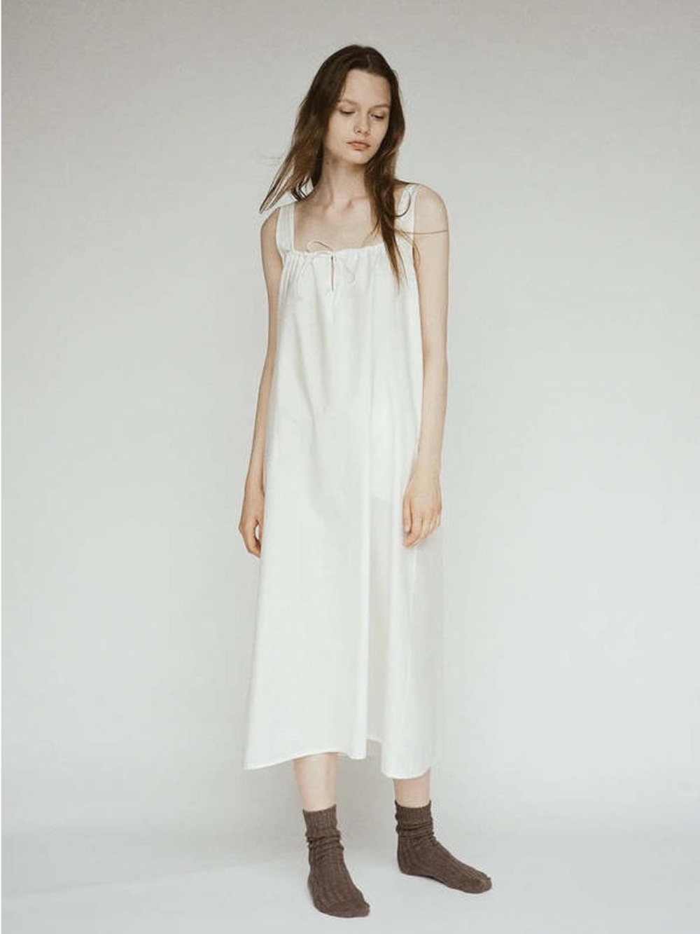 Deiji Studios The Paper Dress Sleeveless White Midi. Sz XS. NWT